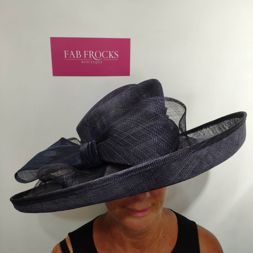 9036 French Navy Suzanne Bettley Hat (3) - Fab Frocks