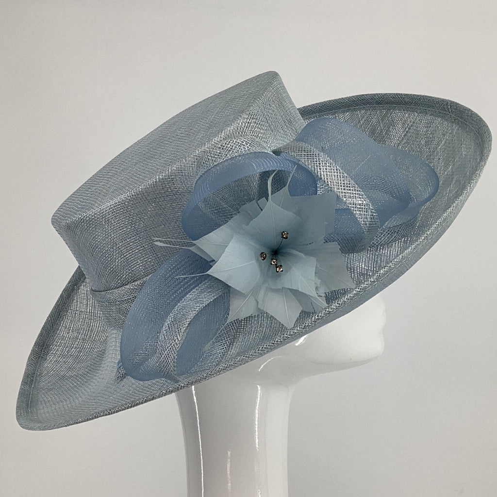BL5159 Sky Blue Fischer Accessories Hat (11) - Fab Frocks