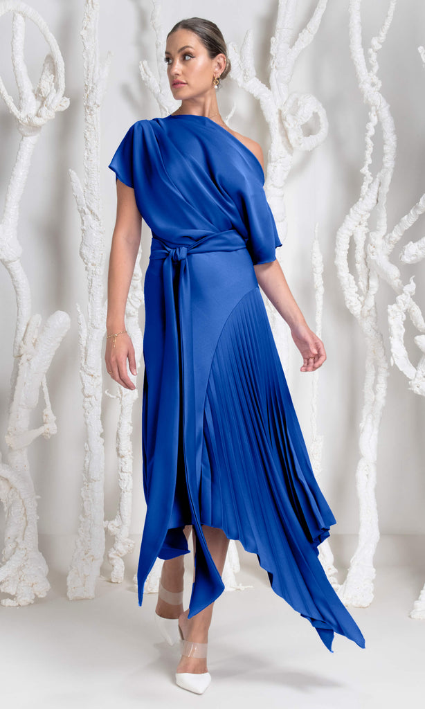 Veromia VO6415 Cobalt Blue Lace Dress