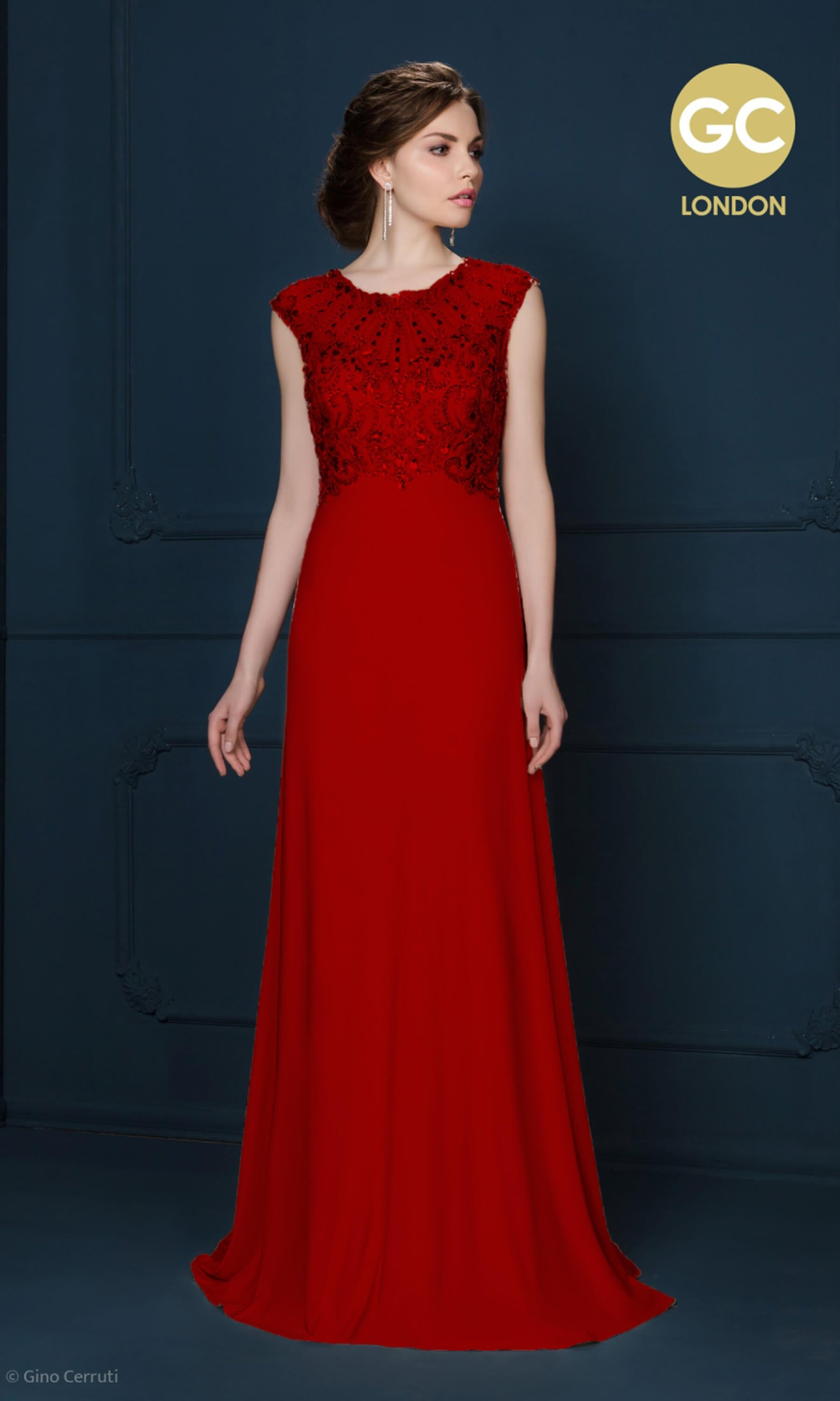 Floor length 2024 Red Long Prom Dresses Lace Tulle Strapless Evening D –  MyChicDress