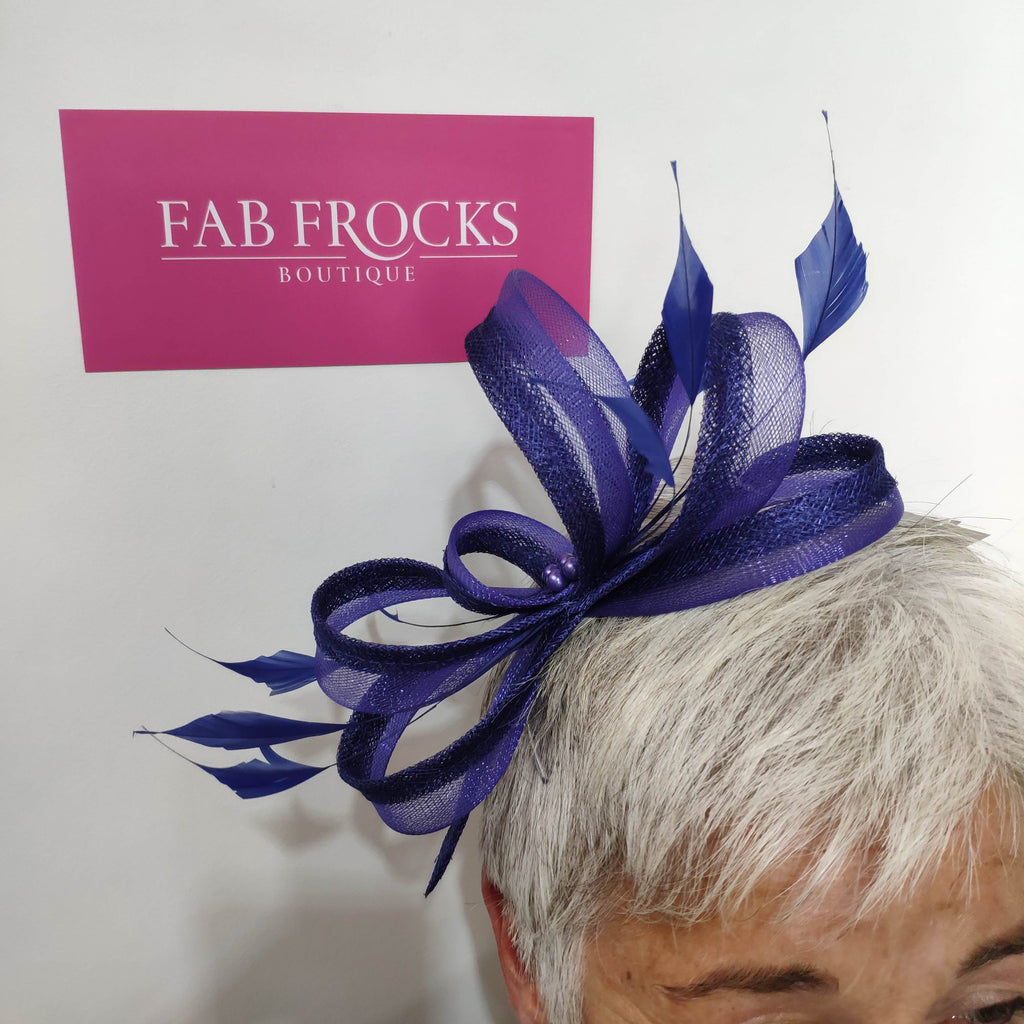 BL5179 Marine Fischer Accessories Fascinator (9) - Fab Frocks