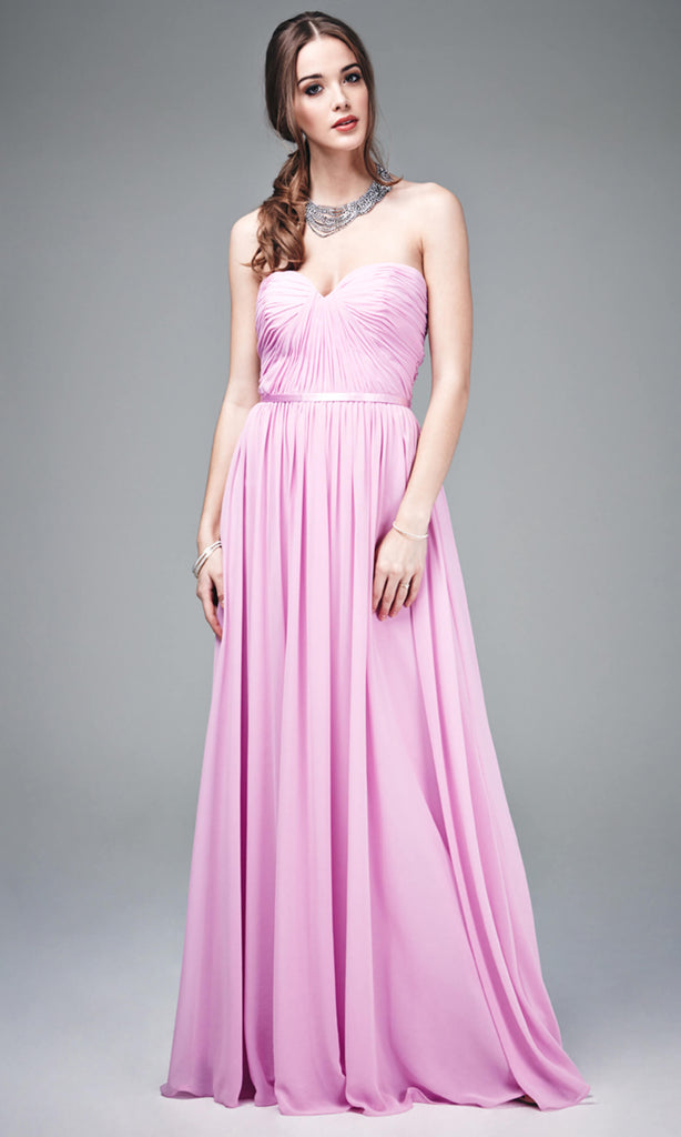 MC181073 Blossom Mascara Strapless Floaty Evening Dress - Fab Frocks