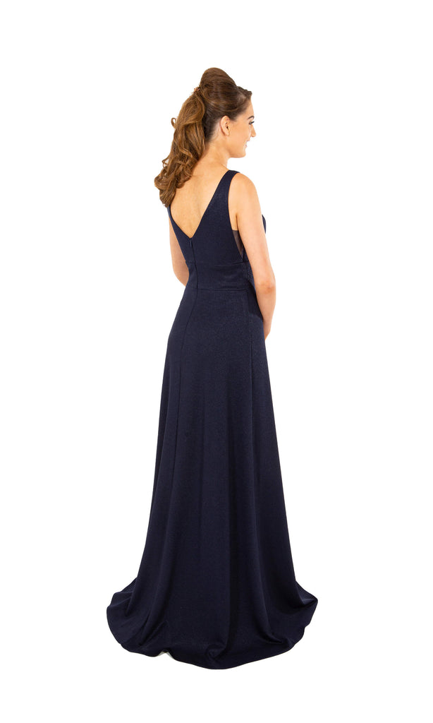 PF9606 Midnight Prom Frocks Plain Dress With No Beading - Fab Frocks