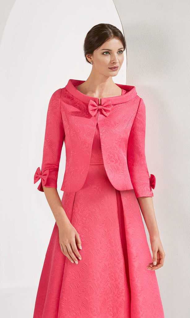3G2BO Fuchsia Couture Club Hi-Lo Dress & Bolero Jacket - Fab Frocks