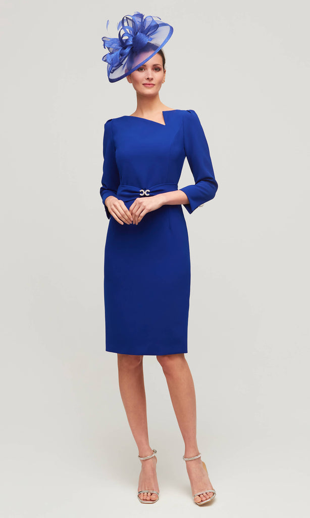 Claudia C Riesling 717 Cobalt Blue Occasion Dress - Fab Frocks