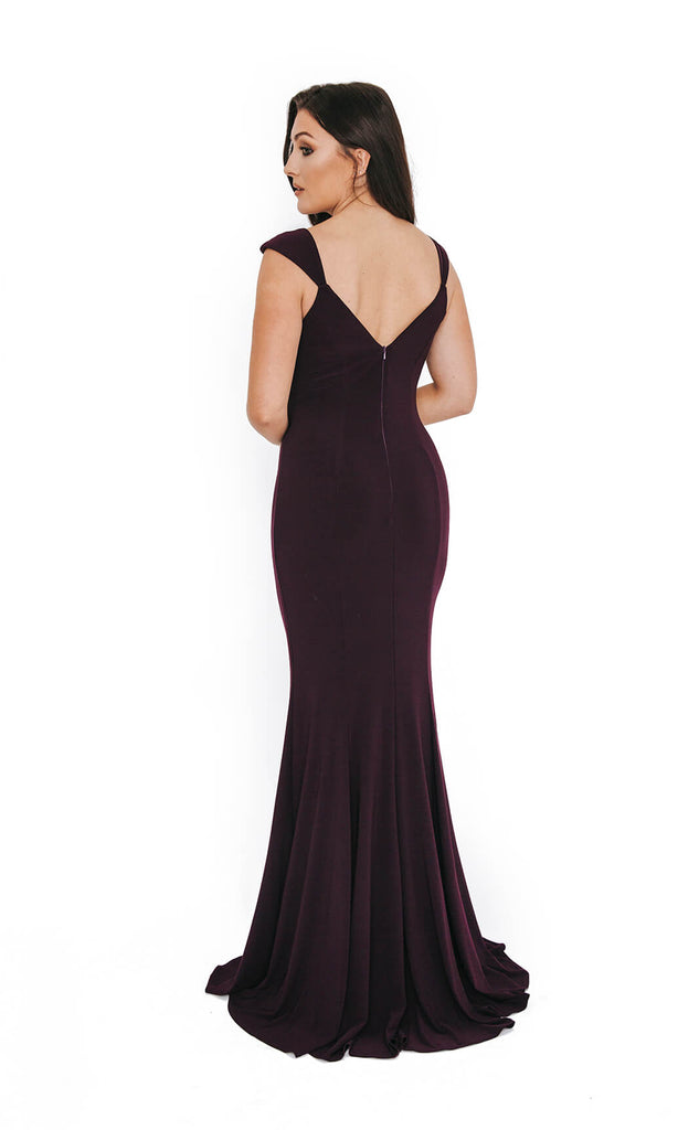 1013648 Nightshade Dynasty V Neck Evening Prom Dress - Fab Frocks