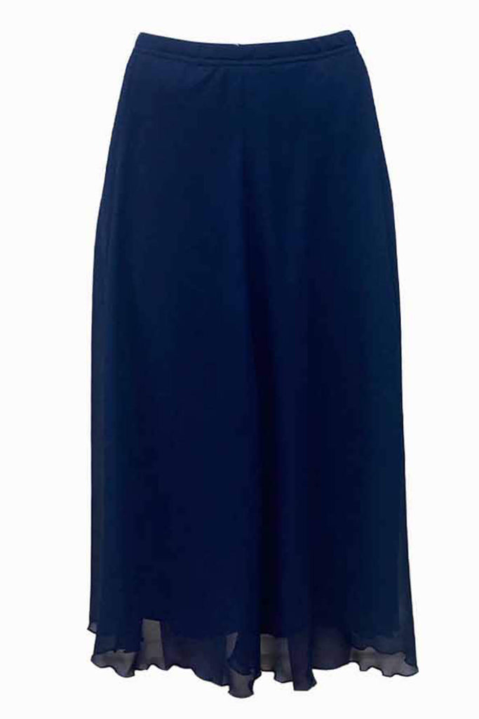 Georgede K72955U Inna Navy Blue Chiffon 2-Piece Skirt & Top - Fab Frocks Boutique