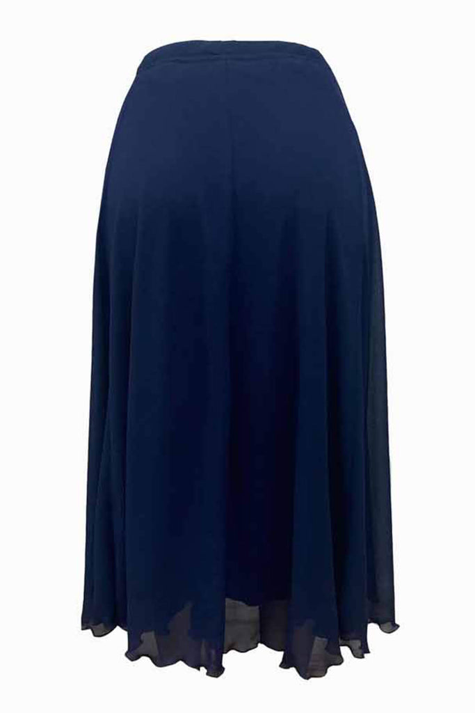 Georgede K72955U Inna Navy Blue Chiffon 2-Piece Skirt & Top - Fab Frocks Boutique