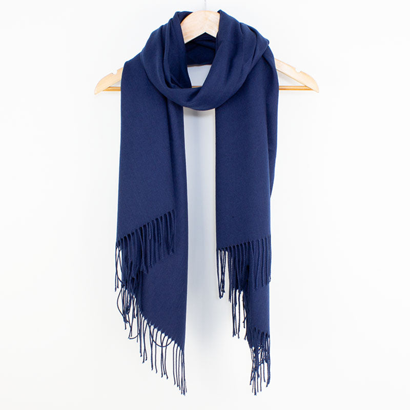 Georgia Pashmina Navy Tilley & Grace - Fab Frocks