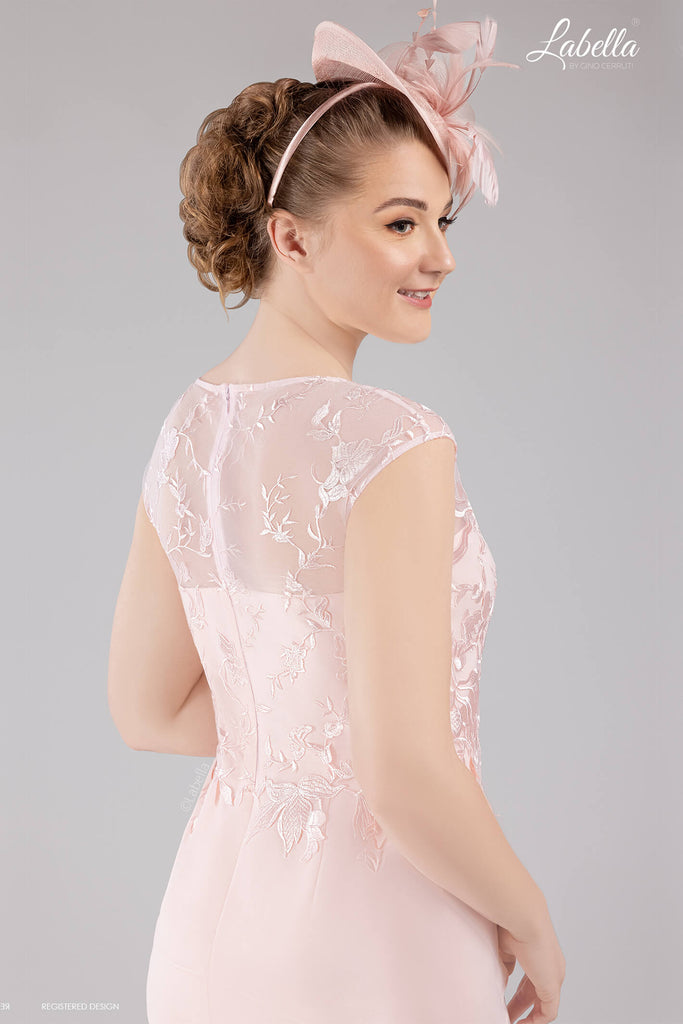 Gino Cerruti Labella 3118J Blush Dress & Chiffon Coat - Fab Frocks Boutique