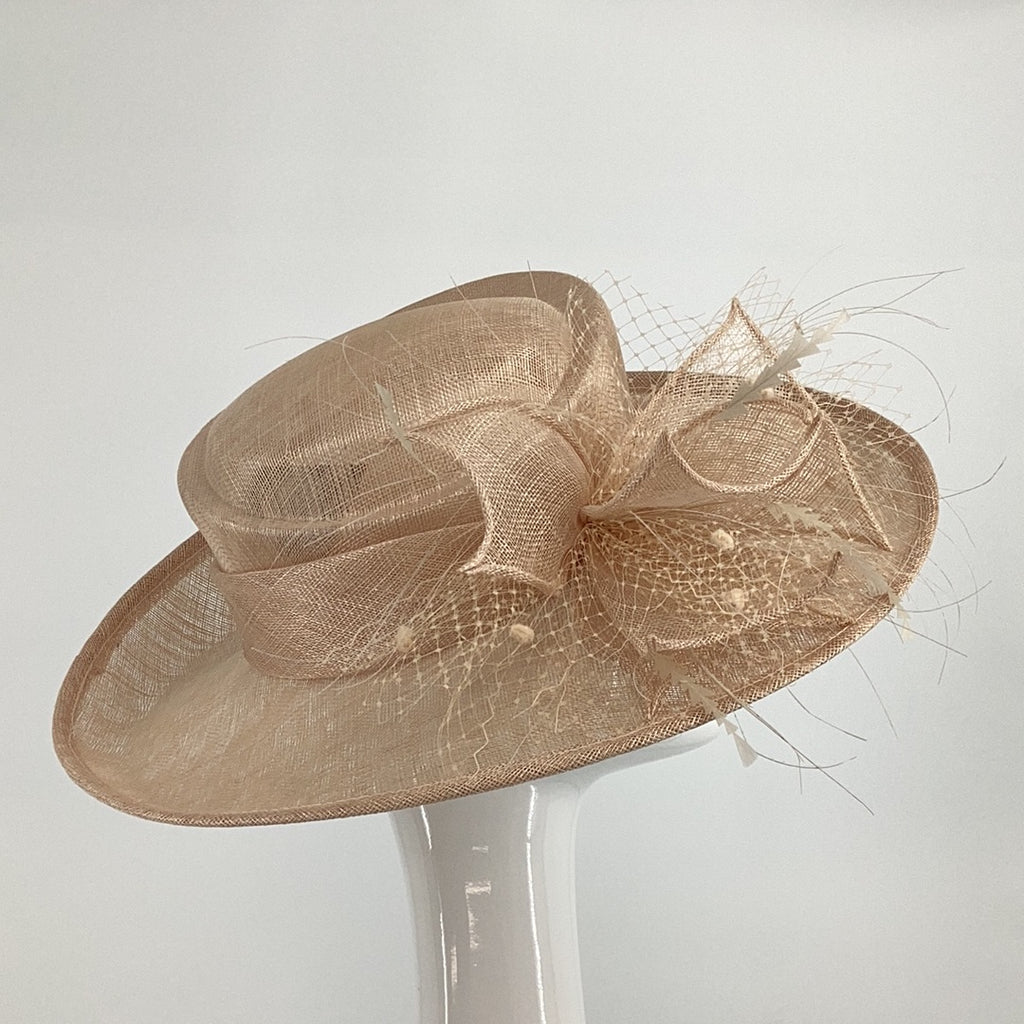 Max & Ellie ML16-MH1 Nude Hat (14) - Fab Frocks