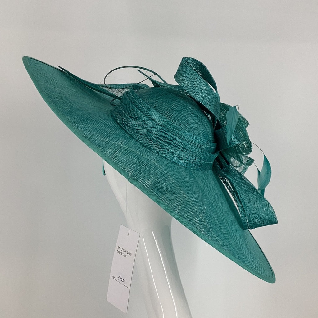 Veromia Occasions 20089 Teal Hatinator (x19) - Fab Frocks