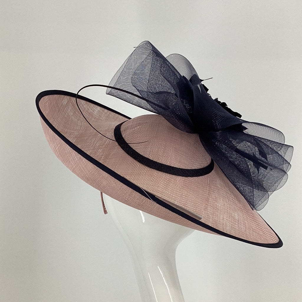 Veromia Occasions 20058 Dusky Pink/Navy Hatinator (X4) - Fab Frocks