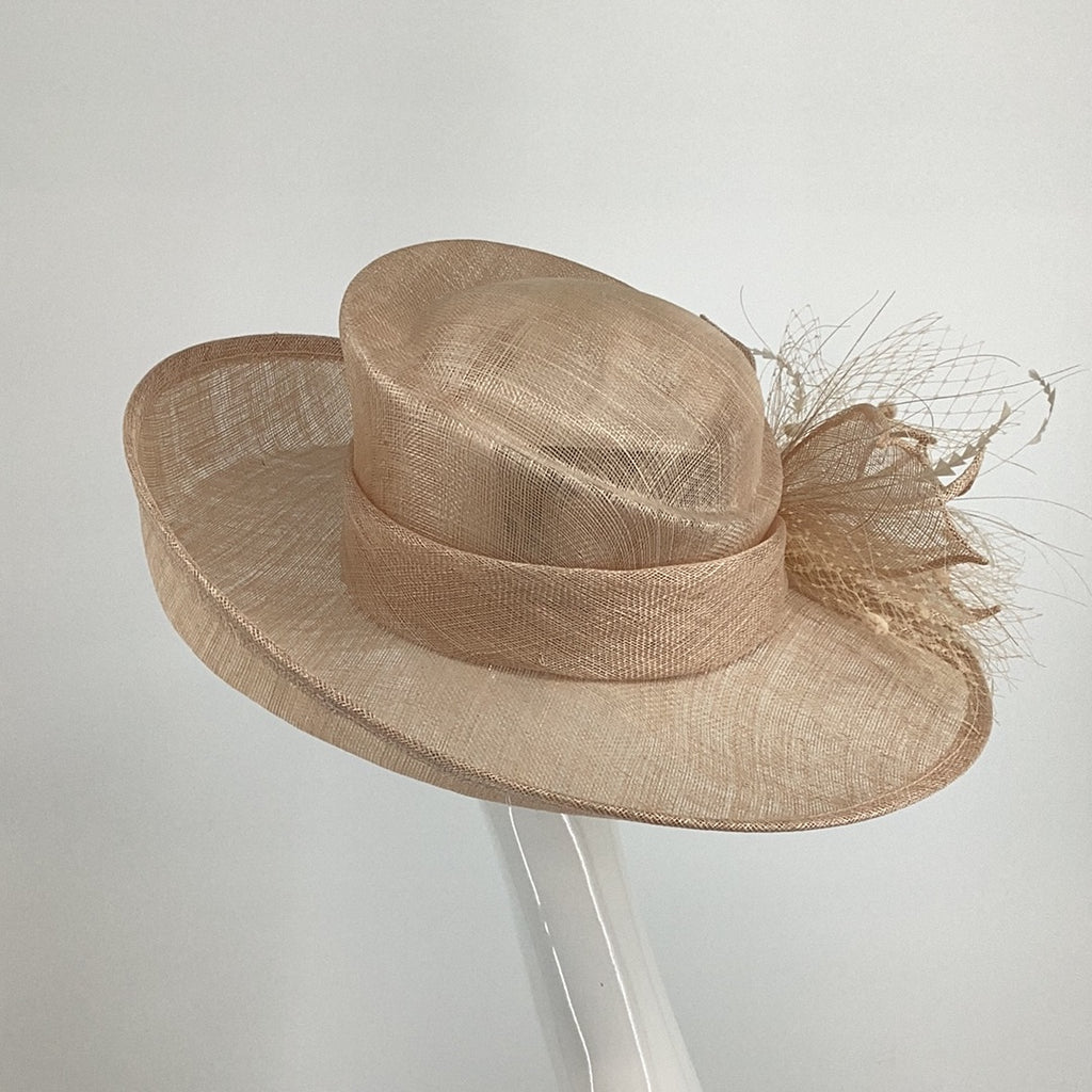 Max & Ellie ML16-MH1 Nude Hat (14) - Fab Frocks