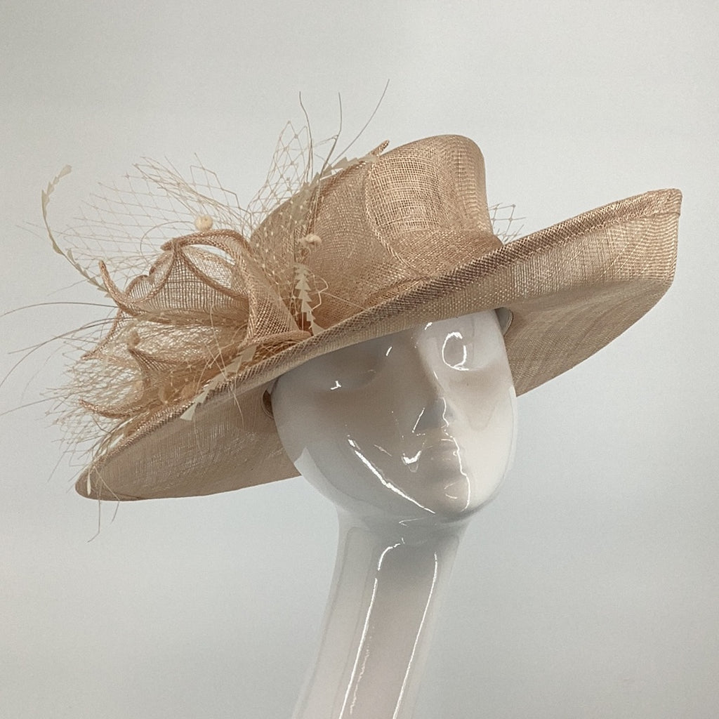 Max & Ellie ML16-MH1 Nude Hat (14) - Fab Frocks