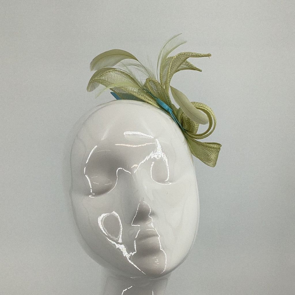 Max & Ellie ML13-AF3-FGN Flo Green Fascinator - Fab Frocks