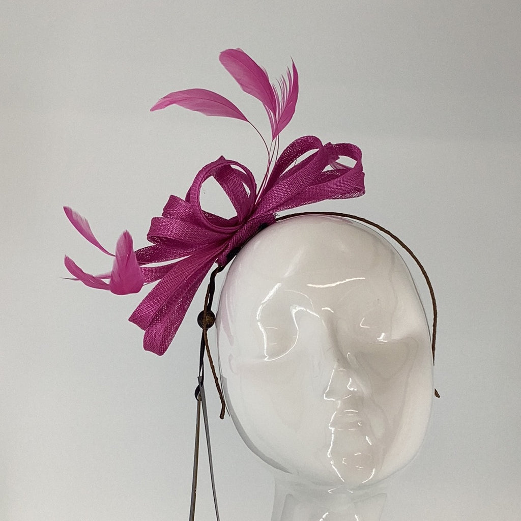 Failsworth 9120 Fucshia Pink Fascinator (21) - Fab Frocks