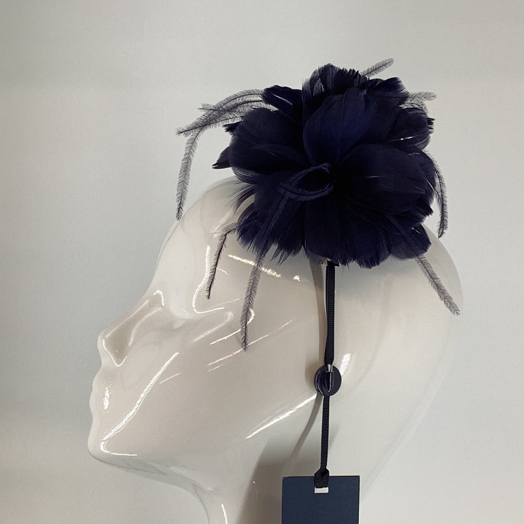 Failsworth 8046 Midnight Blue Fascinator (21) - Fab Frocks