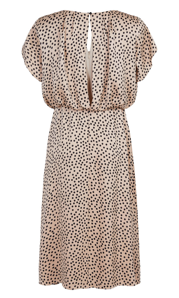 Molly Jo 7846 Mocha Polka Dot Dress - Fab Frocks