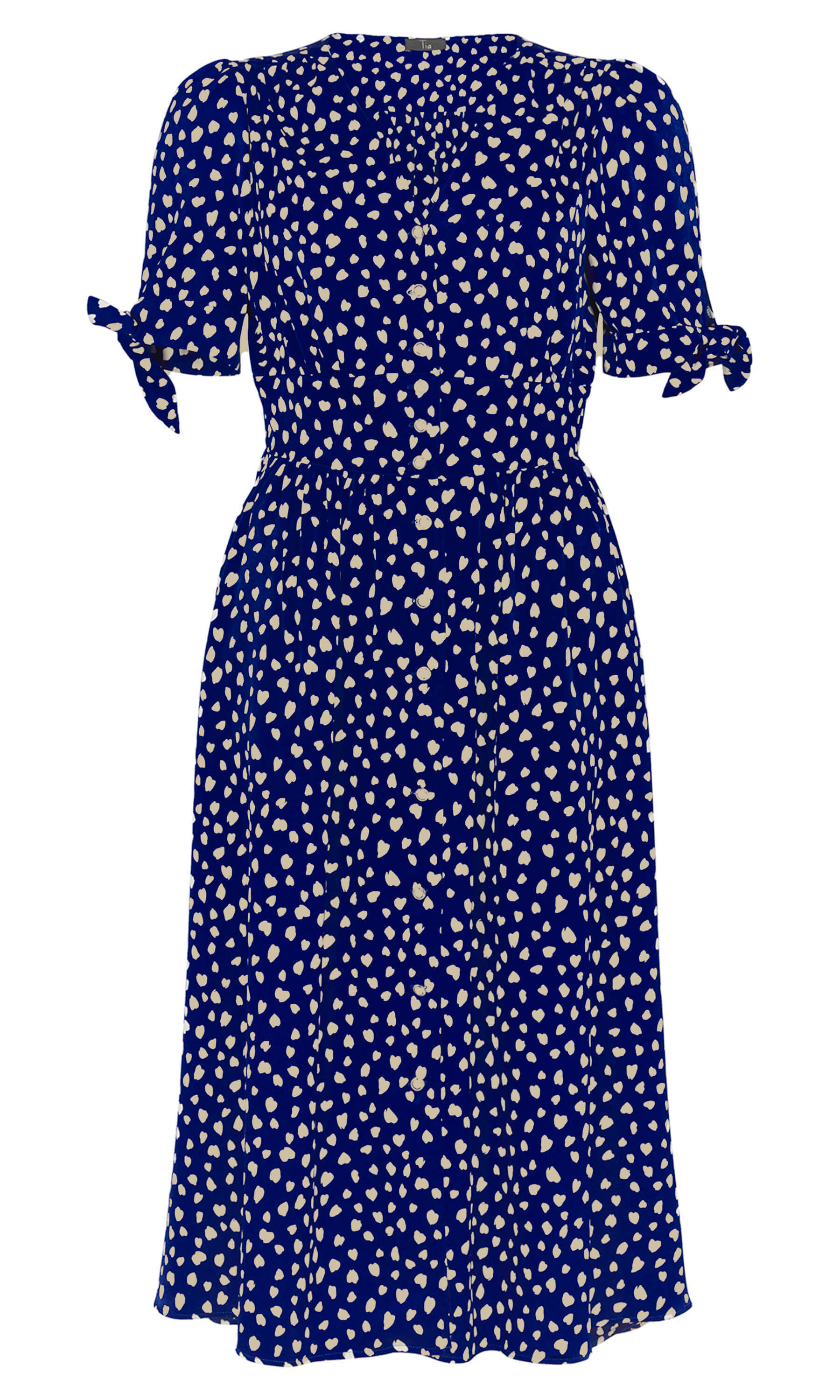 Royal blue polka dot clearance dress