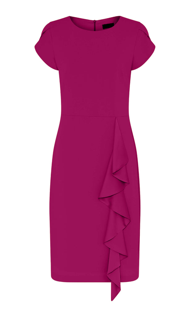 Tia London 78561 7341 Magenta Pink Jersey Occasion Dress - Fab Frocks