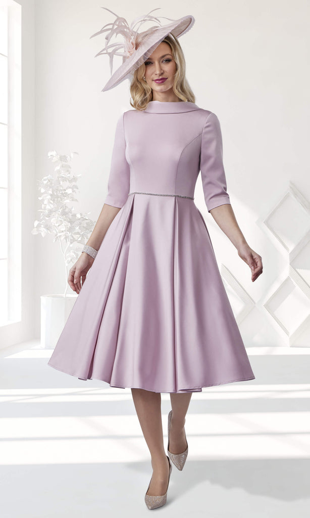 Veromia Occasions VO8136 Soft Pink A-Line Occasion Dress - Fab Frocks